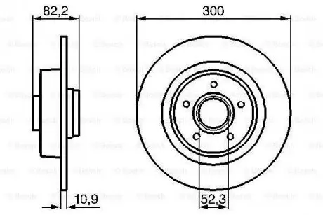 0986478971 Диск гальмівний RENAULT \'\'R \'\'2.0-3.5 \'\'02-09 BOSCH подбор по vin на Brocar
