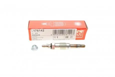 176142 Свічка розжарювання Renault Clio/19 1.9D 88-98 (11V) (M12x1.25/6s) FEBI BILSTEIN підбір по vin на Brocar