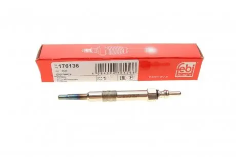 176136 Свічка розжарювання Fiat Doblo 1.9JTD 01- (11V) M10x1.0 (L=103mm) FEBI BILSTEIN підбір по vin на Brocar