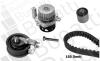 К-кт. ГРМ (рем.+2шт. ролик+помпа) AUDI 1,8/1,8T VW Golf IV1,8/1,8T  SKODA KBU5113D