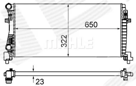 RA654933MH РАДИАТОР SIGNEDA подбор по vin на Brocar