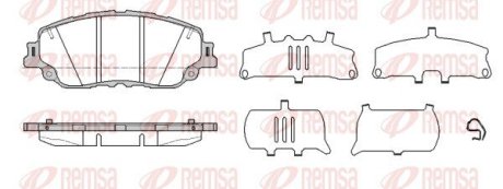 178710 Колодки гальмівні дискові (комплект 4 шт) REMSA подбор по vin на Brocar