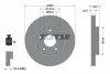 92232205 Диск тормозной (передний) Nissan Juke/Tiida 10- (280x24) PRO+ TEXTAR підбір по vin на Brocar