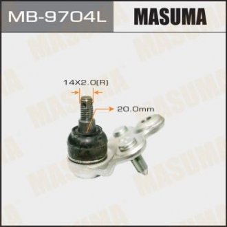 MB9704L Опора шаровая (MB9704L) MASUMA MASUMA подбор по vin на Brocar