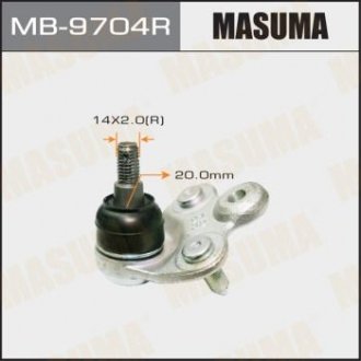 MB9704R Опора шаровая (MB9704R) MASUMA MASUMA подбор по vin на Brocar