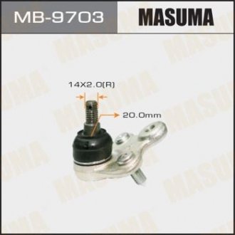 MB9703 Опора шаровая (MB9703) MASUMA MASUMA підбір по vin на Brocar