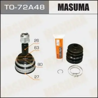 TO72A48 ШРУС (TO72A48) MASUMA MASUMA підбір по vin на Brocar