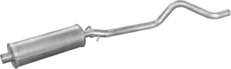 1724 Глушитель, алюм. сталь, середн. часть Opel Kadett E 84-86 1.2S/1.3N/1.3S (17.24) POLMOSTROW подбор по vin на Brocar