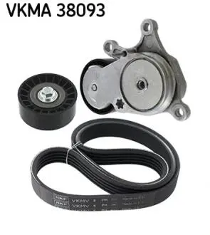VKMA38093 К-кт поліклинового ременя(ремінь + натягувач V-клин. ременя зроликом) + ролик) W176, W246, SKF подбор по vin на Brocar