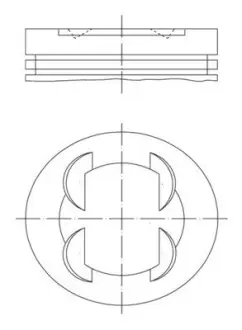 681PI00109001 Поршень Mahle HYUNDAI/KIA \'\'2.0 G4KD \'\'10>> MAHLE / KNECHT подбор по vin на Brocar