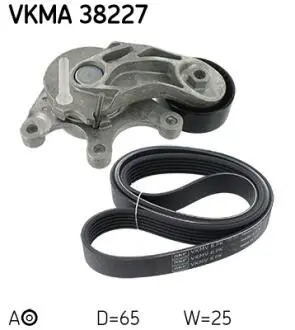VKMA38227 К-кт поліклинового ременя 5 F10 520/528 10- SKF підбір по vin на Brocar