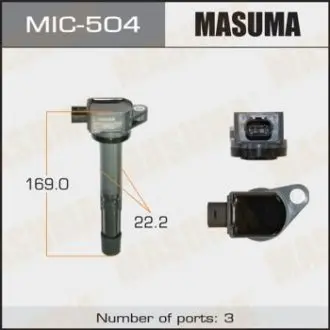 MIC504 Котушка запалювання (MIC-504) MASUMA MASUMA підбір по vin на Brocar