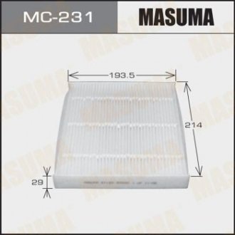 MC231 Фильтр салона (MC231) MASUMA MASUMA підбір по vin на Brocar