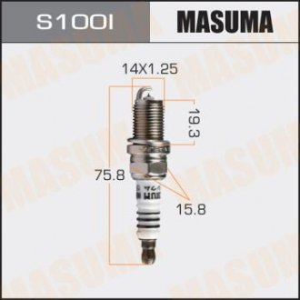 S100I Свеча зажигания (S100I) MASUMA MASUMA подбор по vin на Brocar