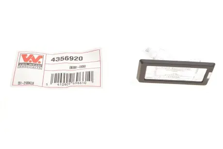 4356920 Підсвітка номера Renault Scenic II/Laguna II/III 01- VAN WEZEL підбір по vin на Brocar