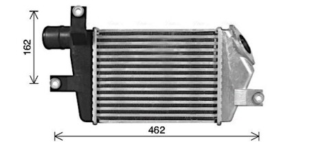 MT4283 Інтеркулер L200/PAJERO 2.5 DiD 06+ (вир-во AVA) AVA COOLING підбір по vin на Brocar