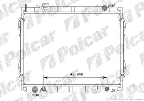 8197081 Радіатор охолодження POLCAR підбір по vin на Brocar