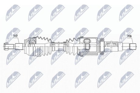 NPWFR145 ПОЛУОСЬ NTY підбір по vin на Brocar