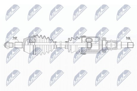 NPWFR149 ПОЛУОСЬ NTY підбір по vin на Brocar