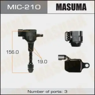MIC210 Котушка запалювання (MIC-210) MASUMA MASUMA підбір по vin на Brocar