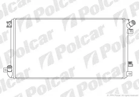 6043081X Радіатор охолодження POLCAR підбір по vin на Brocar