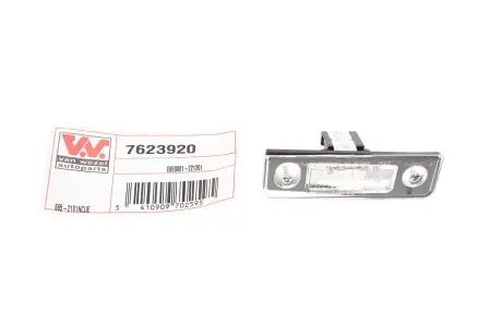 7623920 Підсвістка номерного знаку VAN WEZEL 7623920 VAN WEZEL підбір по vin на Brocar