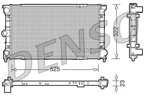 DRM32031 Радіатор DENSO підбір по vin на Brocar