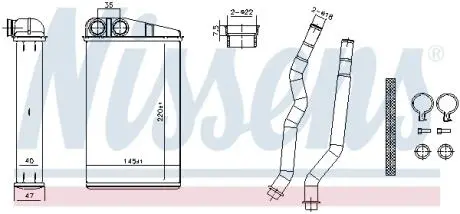 707270 Радіатор NISSENS підбір по vin на Brocar