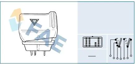 61110 Указатель аварийной сигнализации FAE підбір по vin на Brocar