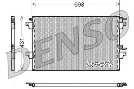 DCN23022 Конденсер кондиціонера DENSO подбор по vin на Brocar