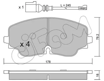 82213160 Автозапчастина CIFAM підбір по vin на Brocar