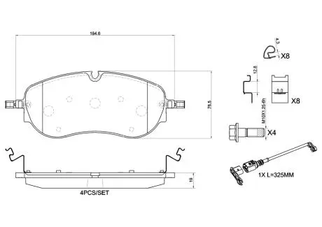 P85194 Автозапчастина BREMBO подбор по vin на Brocar