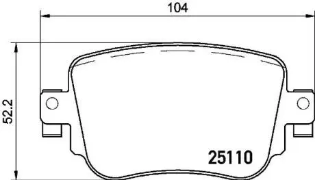 P85135X Комплект гальмівних накладок, дискове гальмо BREMBO підбір по vin на Brocar