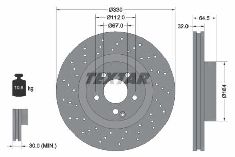 92120205 Автозапчастина TEXTAR підбір по vin на Brocar