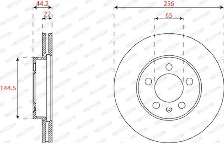 DDF2663C Автозапчастина FERODO підбір по vin на Brocar