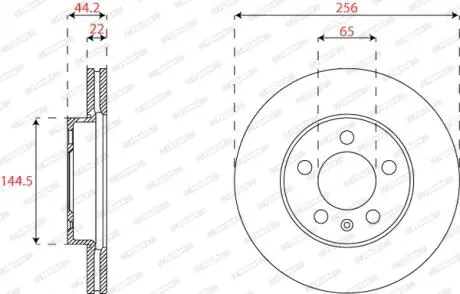 DDF2663C Автозапчастина FERODO подбор по vin на Brocar