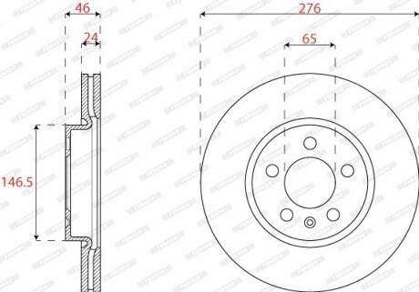 DDF2664C Автозапчастина FERODO підбір по vin на Brocar