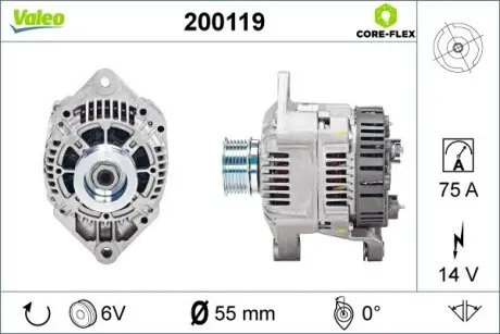 200119 Автозапчастина VALEO підбір по vin на Brocar