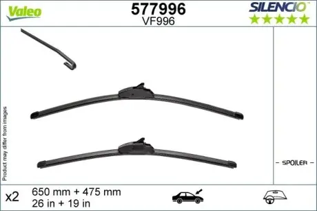 577996 Щітка двірника VALEO підбір по vin на Brocar