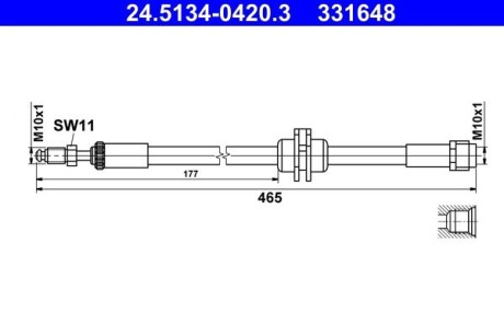 24513404203 Автозапчастина ATE підбір по vin на Brocar