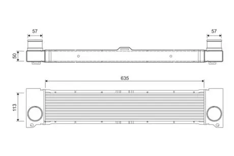 818808 Интеркулер VALEO підбір по vin на Brocar