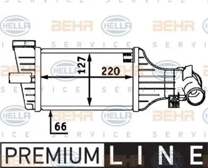 8ML376723411 Интеркулер BEHR підбір по vin на Brocar