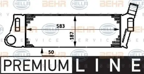 8ML376719031 Интеркулер BEHR підбір по vin на Brocar