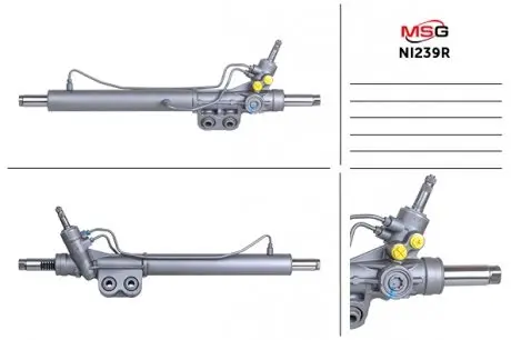 NI239R Рульова рейка з ГПК відновлена NISSAN NAVARA (D40) 05-,PATHFINDER (R51) 05- MSG підбір по vin на Brocar