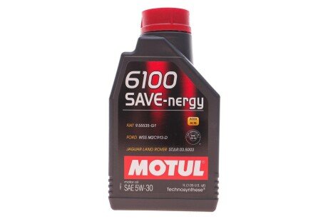 812411 Масло 5W30 SAVE-nergy 6100 (1L) MOTUL підбір по vin на Brocar