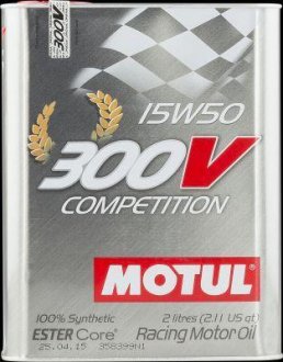 104244 Масло двигателя 300V Competition 15W-50 2L MOTUL подбор по vin на Brocar