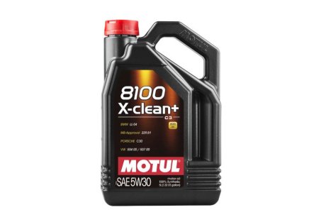 106377 Масло 8100 X-CLEAN+ 5W30 (5L) MOTUL подбор по vin на Brocar