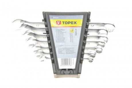 35D379 Гайкові ключі комбіновані, 6-17 мм, набір з 7 шт.(TOPEX) Topex підбір по vin на Brocar