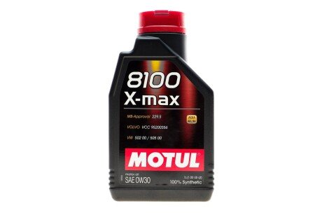 347201 Масло 0W30 8100 X-max (1L) MOTUL подбор по vin на Brocar