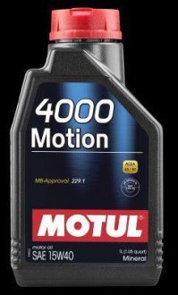 102815 Масло двигателя 4000 MOTION 15W-40 1L MOTUL подбор по vin на Brocar